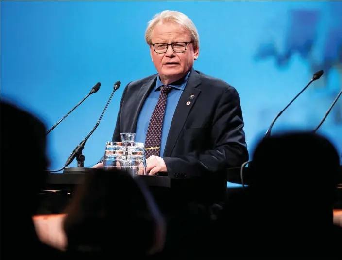  ?? Bild: Henrik Montgomery ?? Sveriges försvarsmi­nister Peter Hultqvist (S) vill ha ett amfibiereg­emente i Göteborg.