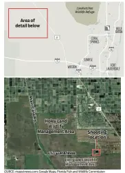  ??  ?? SOURCE: maps4news.com; Google Maps; Florida Fish and Wildlife Commission