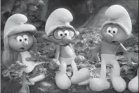  ?? SONY PICTURES ?? “Smurfs: The Lost Village” made its box office debut in third place, with $14 million over the weekend.