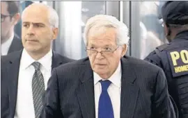  ?? Charles Rex Arbogast Associated Press ?? J. DENNIS HASTERT, shown last June, did not recall one incident in which sex abuse is alleged and doubted whether another amounted to abuse, his lawyers say.