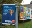  ?? Foto: A. Häusler ?? Feste Wände, Bauzäune und Plakatiere­n an bestimmten Straßen sind in Senden nun vor Wahlen erlaubt.