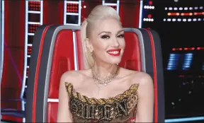  ??  ?? Gwen Stefani as seen in “The Voice”