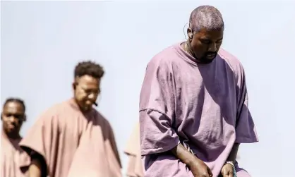  ??  ?? Religious rebirth … Kanye West performing Sunday Service during the 2019 Coachella festival. Photograph: Rich Fury/Getty Images for Coachella