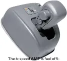  ?? ?? The 6-speed AMT is fuel efficient as it is more convenient to operate