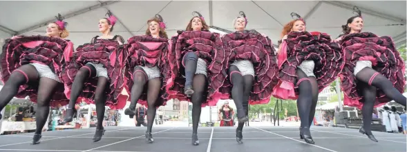  ?? MIKE DE SISTI / MILWAUKEE JOURNAL SENTINEL ?? Madame Gigi’s Outrageous French CanCan Dancers are back at Bastille Days in East Town this weekend.