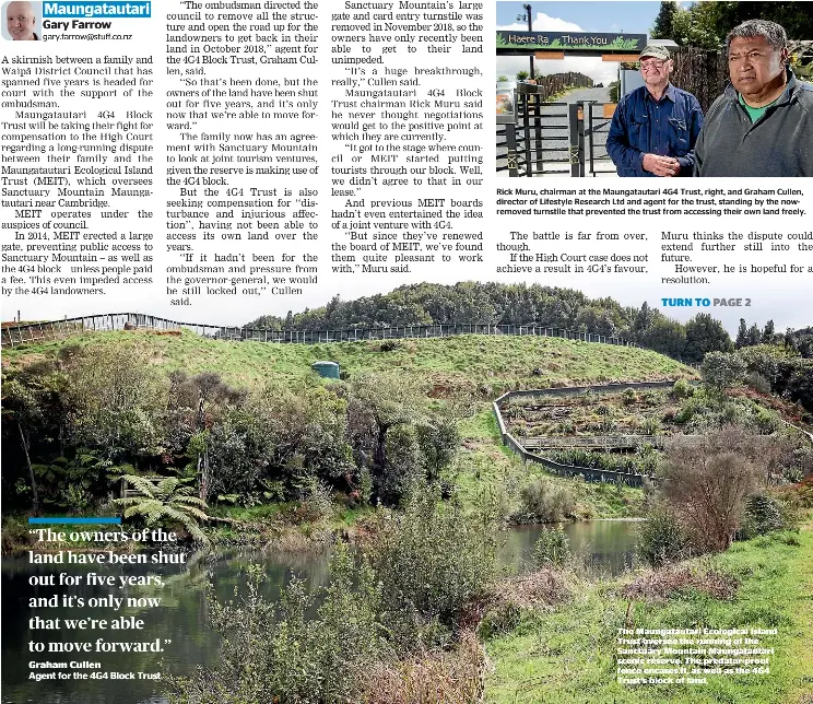 Wildlife sanctuary gate fight heading for court PressReader