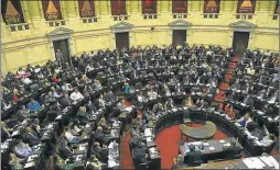  ?? CEDOC PERFIL ?? DIPUTADOS. Consiguió la media sanción con 222 votos a favor.