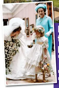  ??  ?? Wedding day: Miss Hambro aged five with Diana and Queen. Above: Epstein’s home on Little St James