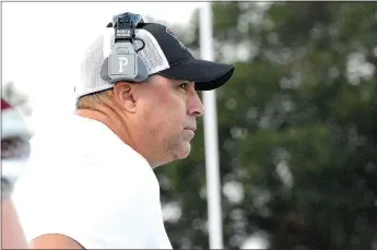  ?? Bud Sullins/Special to Siloam Sunday ?? Siloam Springs head coach Bryan Ross is entering his ninth season as head coach as the Panthers start spring football practice on Monday afternoon at Panther Stadium.
