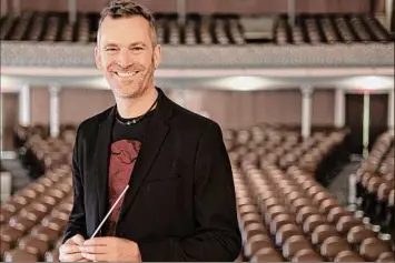  ?? Provided photo ?? Etienne Abelin, music director of the Empire State Youth Orchestra since March, will lead the ensemble for its final concert of the season on June 12 at Tanglewood in Lenox, Mass.