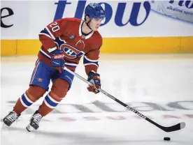  ?? CANADIAN PRESS VIA AP ?? Montreal left wing Juraj Slafkovsky could be the latest No. 1 pick not to play in the NHL immediatel­y. He said he tried everything he could to play in the NHL, but acknowledg­ed he would do whatever the Canadiens thought was best.