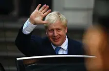  ?? GETTY IMAGES ?? NEW LEADER: Boris Johnson gestures outside the Conservati­ve party headquarte­rs.