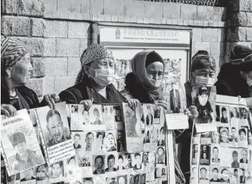  ?? FOTO: EL DEBATE ?? > Protesta por represión de China contra las minorías en Xinjiang (archivo).