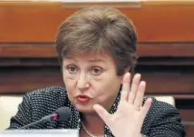  ?? REUTERS ?? Kristalina Georgieva, directora gerente del FMI.