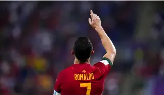  ?? ?? Cristiano Ronaldo oder CR7 bei seiner 5. WM