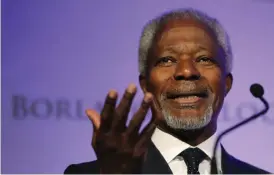  ?? Bild: CHARLIE NEIBERGALL/TT ?? KARISMATIS­K. Kofi Annan blev 80 år gammal.