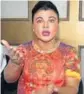  ?? HT PHOTO ?? Bollywood actress Rakhi Sawant addressing the media at Jalandhar.