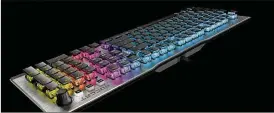  ?? HANDOUT ?? Roccat’s new Vulcan keyboard is ideal for gaming, daily use or just looking flat out cool.