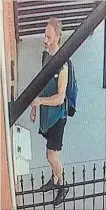  ??  ?? Police are looking for a man who physically assaulted a staff member at Central United Church in Welland on July 4.