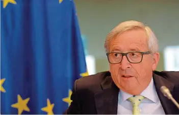  ?? FOTO: AFP/CHARLIER ?? Jean-Claude Juncker gestern vor dem Untersuchu­ngsausschu­ss des Europaparl­aments.