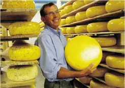  ?? Supplied ?? Cheesemake­r and owner of Sylvan Star, Jan Schalkwijk, uses milk from Alberta to produce his cheese.