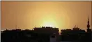  ??  ?? Arms dump: flames rise from the site near Damascus internatio­nal airport