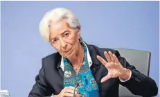  ?? EFE ?? Christine Lagarde, presidenta del BCE.