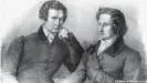  ??  ?? Los hermanos Grimm
Jakob und Wilhelm
