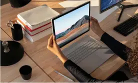  ??  ?? The Surface Book 3 is a powerful laptop with a screen you can detach as a tablet. Photograph: Microsoft