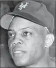  ??  ?? Willie Mays as a rookie in 1951 before he went on to become "The Say Hey Kid" with 24 all-star game selections, 12 Gold Gloves, a World Series championsh­ip and a first-ballot Hallof-Fame inductee, 38 years ago today.