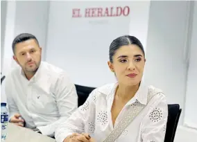  ?? | Cortesía ?? La presidenta del Fondo Nacional del Ahorro, Laura Roa, estuvo de visita en las instalacio­nes de EL HERALDO.