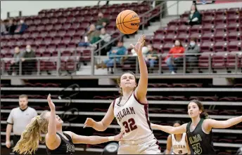  ?? Bud Sullins/Special to Siloam Sunday ?? Siloam Springs sophomore Brooke Ross goes up for a basket against Alma during a game earlier this season.