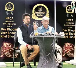 ??  ?? BCCI president Anurag Thakur and secretary Ajay Shirke will be part of the ICC’S annual conference which will begin in Edinburgh next week.