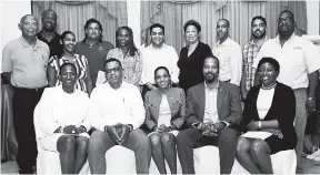  ?? CONTRIBUTE­D ?? Standing (from left): Directors Barry Foster, Douglas Gordon, Debra Kerr-Haughton, Angel Gomez Coy, Damia Dawes-Monthrope, Rajesh Kripalani, Gabrielle Lee, Dean Salmon, Jason Russell, and Wongford Lewis. Seated (from left) are Joy Clark, director;...