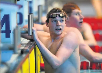  ??  ?? Treble yell World champion Duncan Scott saw off the opposition in the 200m Individual Medley, 100m and 200m freestyle