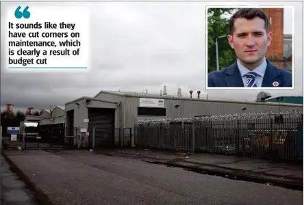 ??  ?? The sterislisa­tion unit at Cowlairs, and inset, Labour MP Paul Sweeney, who has called for an inquiry