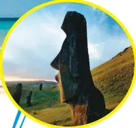  ??  ?? 復活節島巨石像因為海­平面上升侵蝕海岸的緣­故，恐「跌」入海中，消失殆盡。 （路透資料照片）