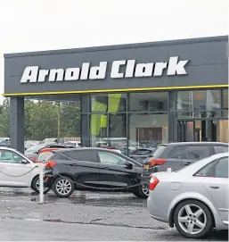  ?? Picture: Dougie Nicolson. ?? Arnold Clark’s dealership on Balfield Road, Dundee.