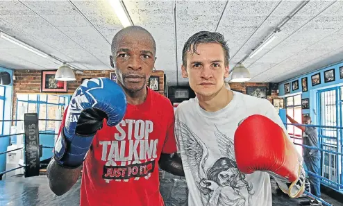  ?? Picture: Thapelo Morebudi ?? Moruti Mthalane and Hekkie Budler are in gambling capital Macau to fight on the same card on New Year's Eve.