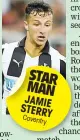  ??  ?? STAR MAN JAMIE STERRY Coventry