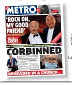  ??  ?? The first
cut: Our front page on October 30 told how Corbyn had been axed from the Labour Party after he dismissed EHRC findings