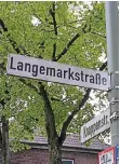  ?? FOTO: FS ?? Die Langemarck­straße: Wie kam es zu der Benennung?