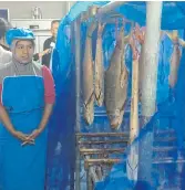  ??  ?? FISHY BUSINESS: Processed threadfin products earn money for local people.