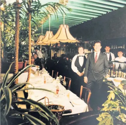  ??  ?? Giovanni and his sister Francesca at Giovanni’s on The Hayes in 1983