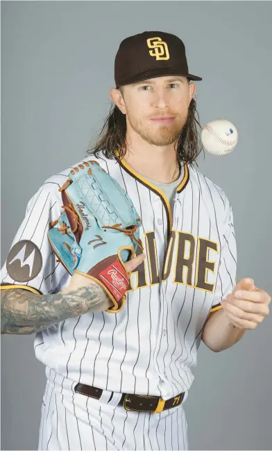  ?? DARRYL WEBB/AP ?? Padres pitcher Josh Hader feels he’s regained his former as he prepares for the 2023 season..