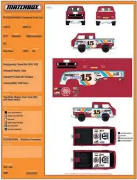  ??  ?? Abe Lugo’s spec sheet for the 2017 VW Transporte­r model