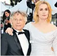  ??  ?? Roman Polanski with Emmanuelle Seigner, the French actress he married in 1989