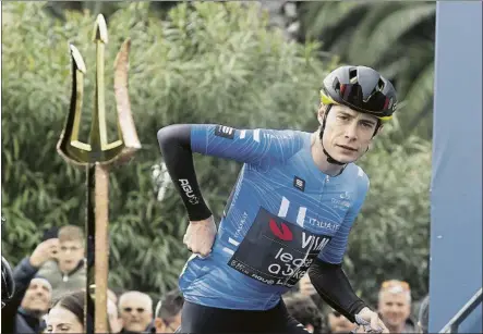  ?? FOTO: EFE ?? Jonas Vingegaard es el defensor de la Txapela, conquistad­a en 2023. En la imagen, en la reciente Tirreno Adriático en la que arrasó