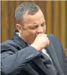  ??  ?? TIRING ORDEAL: Oscar Pistorius after his cross-examinatio­n