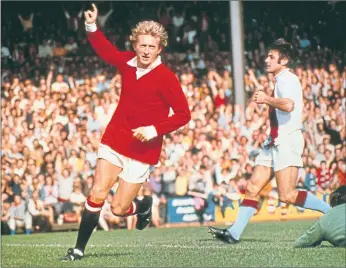  ?? ?? Denis
Law after scoring for Manchester United against Crystal Palace in September 1971